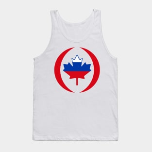 Russian Canadian Multinational Patriot Flag Series Tank Top